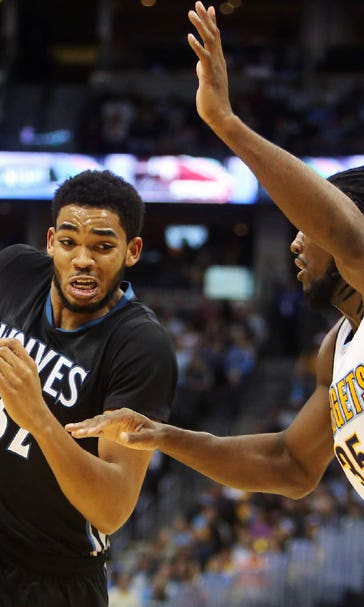 Top pick Towns' huge night helps Wolves win on road to go 2-0